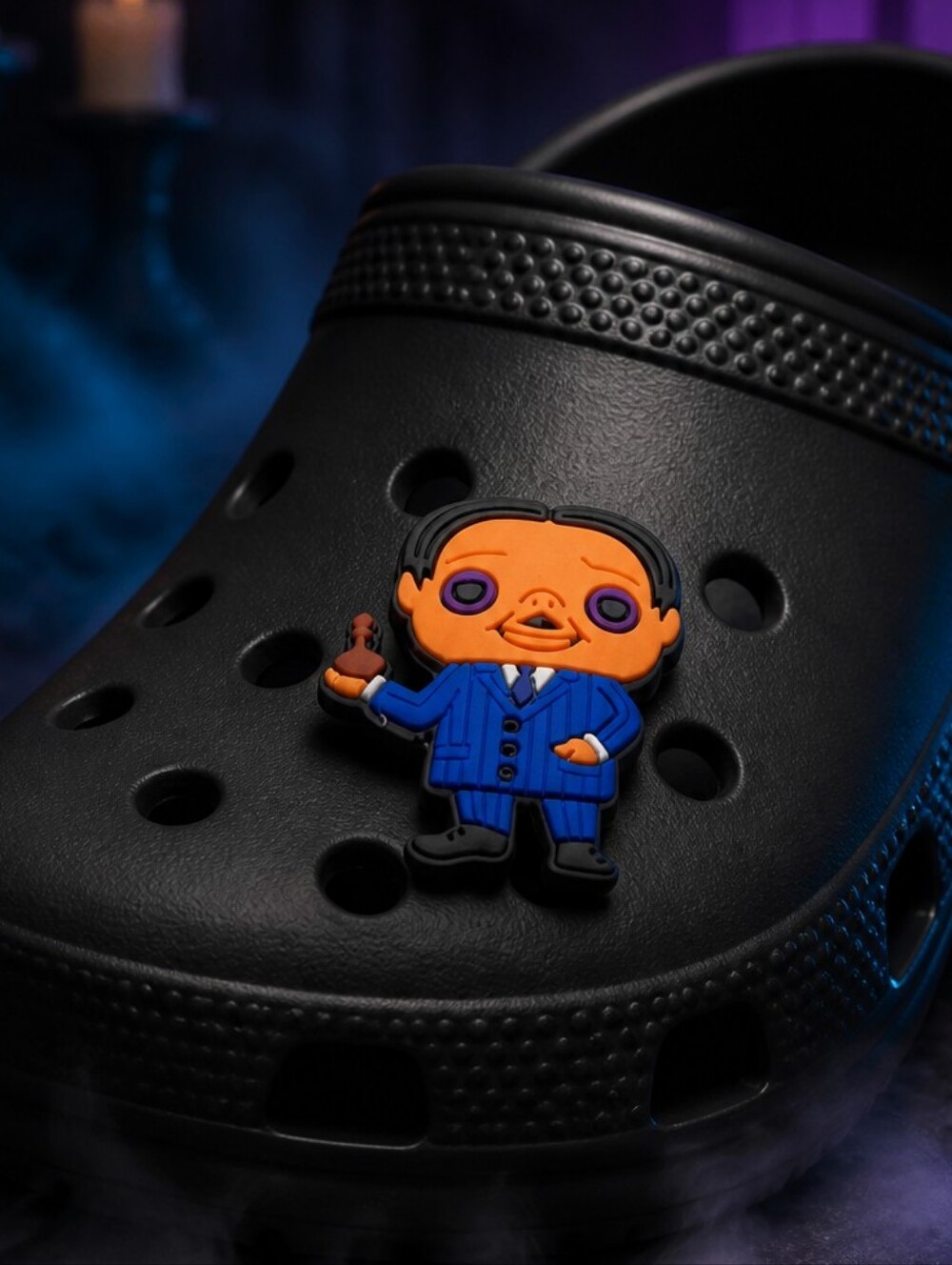 Wednesday Addams CrocโCharm | Gothic Jibbitz Style Shoe Charms Accessory Fandom
